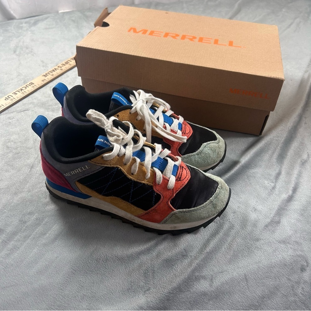 Merrell Multicolor Trail Sneakers - Black, Red, Blue, Yellow, Gray